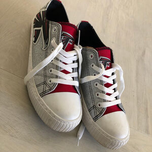 Foco Atlanta Falcons NFL Glitter Canvas Sneakers WOMENS Size 9
